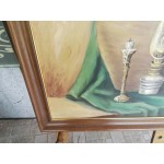 Картина масло на платно от Испания, хубава дъбова рамка - 3598